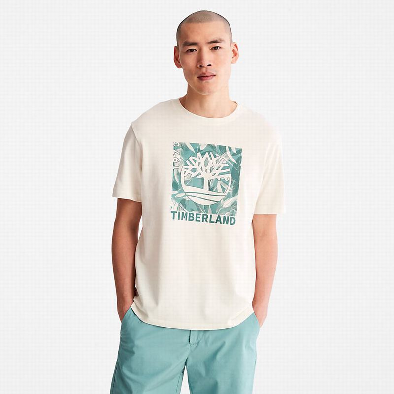 Timberland Eco-Ready Supima Cotton Timber Fresh Majice Bijele | 89140888