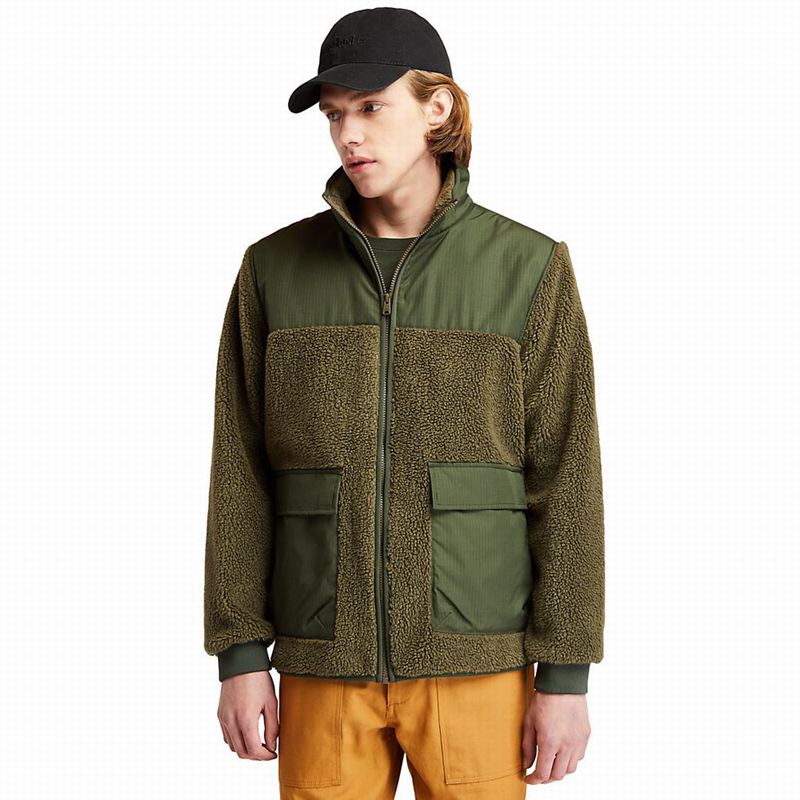 Timberland Ecoriginal Faux-shearling Flis Jakne Maslinasto Zelene | 95252021