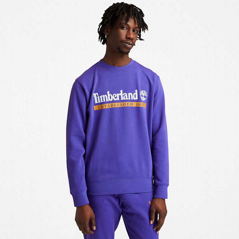 Timberland Established 1973 Crew Dukserice Plave | 80513673