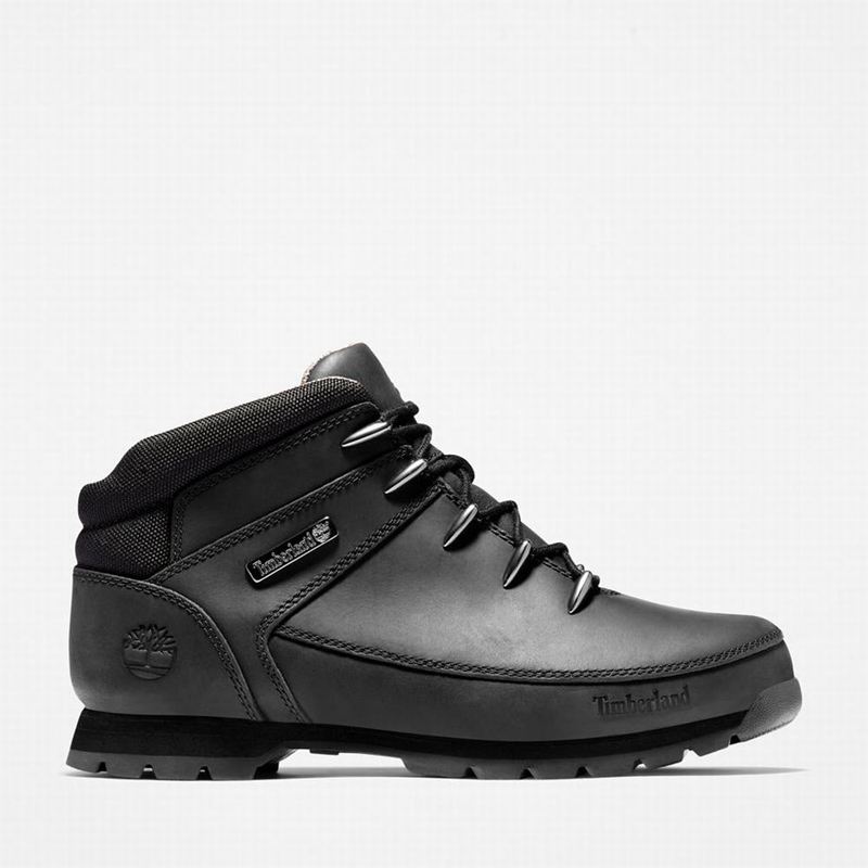 Timberland Euro Sprint Mid Planinarske Cipele Crne | 32583894