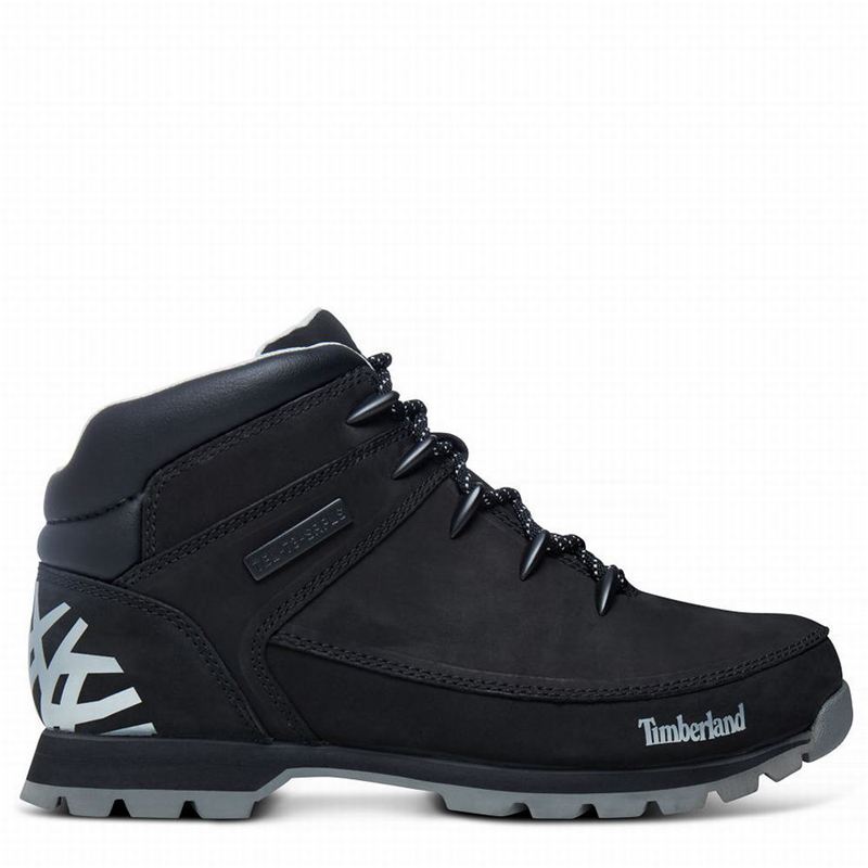 Timberland Euro Sprint Mid Planinarske Cipele Crne | 82578639