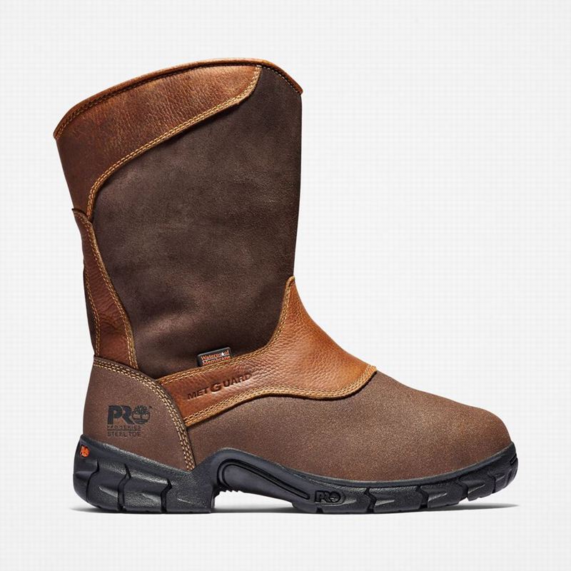 Timberland Excave Met Guard Steel Toe Waterproof Radne Čizme Smeđe | 3291784