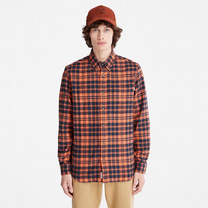 Timberland Flannel Checked Košulje Narančaste | 33695954