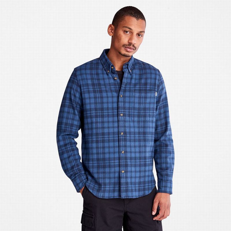 Timberland Flannel Checked Košulje Tamnoplave | 13352750