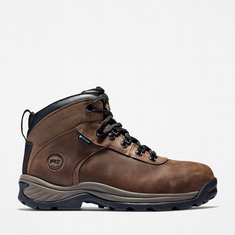 Timberland Flume Steel Toe Waterproof Radne Čizme Smeđe | 93513205