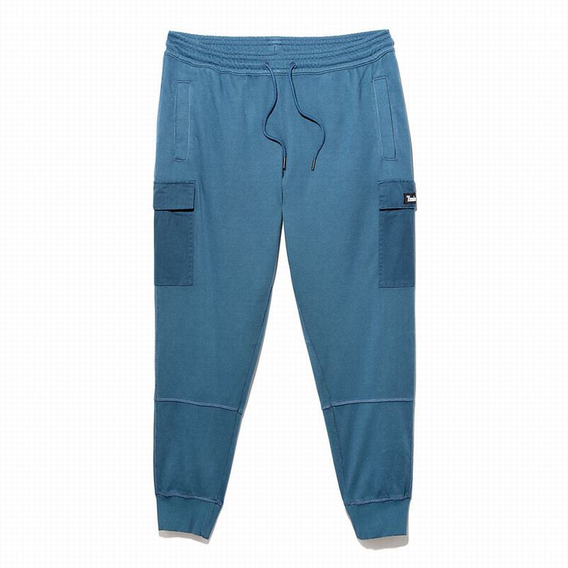Timberland Garment-Dyed Cargo Swea Jogger Hlače Plave | 26546855