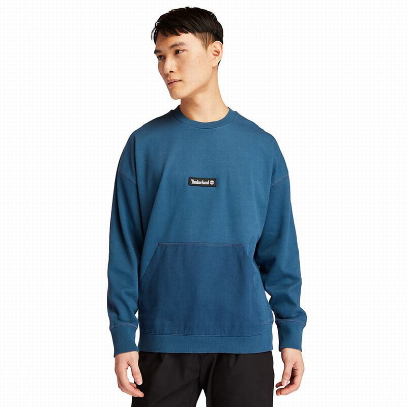 Timberland Garment-Dyed Graficke Dukserice Plave | 16308735