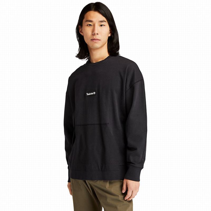 Timberland Garment-Dyed Graficke Dukserice Crne | 75592712