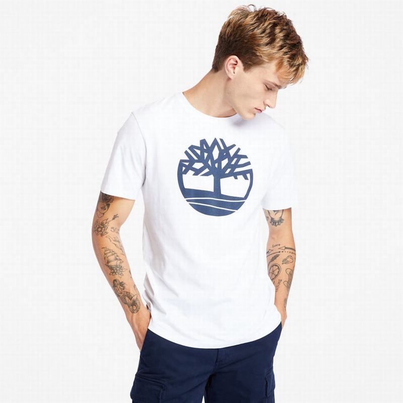Timberland Graficke-Logo Majice Bijele | 1798588