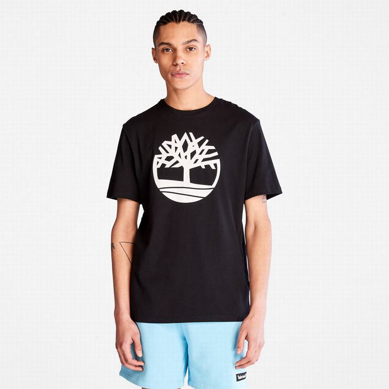 Timberland Graficke-Logo Majice Crne | 29782091
