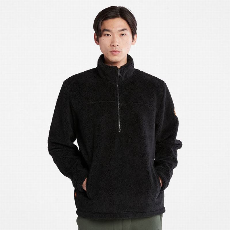 Timberland Half-zip Flis Jakne Crne | 87198218