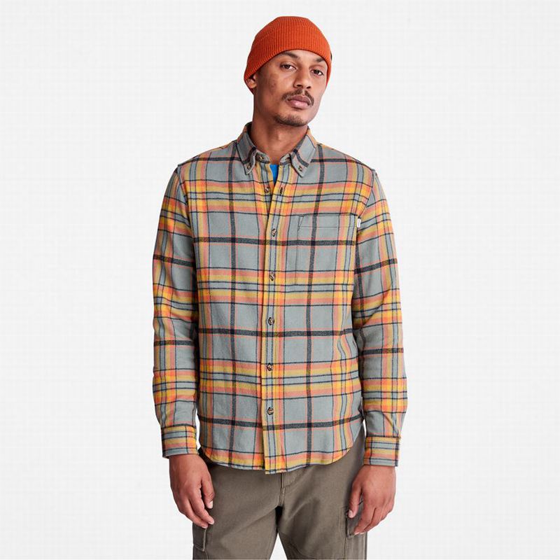 Timberland Heavy Flannel Check Košulje Maslinasto Zelene | 8894546