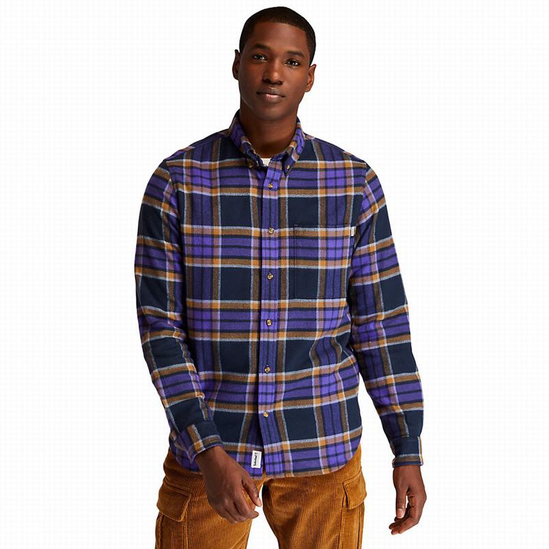 Timberland Heavy Flannel Check Košulje Plave | 64238540