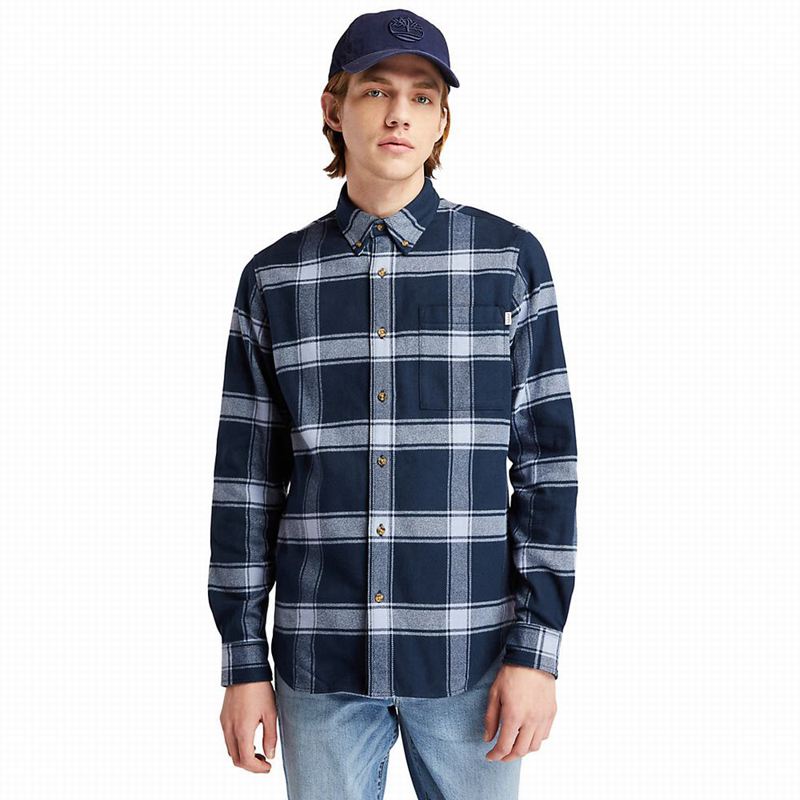 Timberland Heavy Flannel Checked Košulje Plave | 71547934
