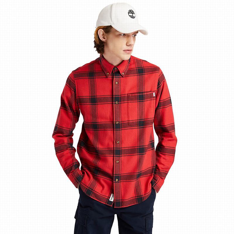 Timberland Heavy Flannel Checked Košulje Crvene | 89898880