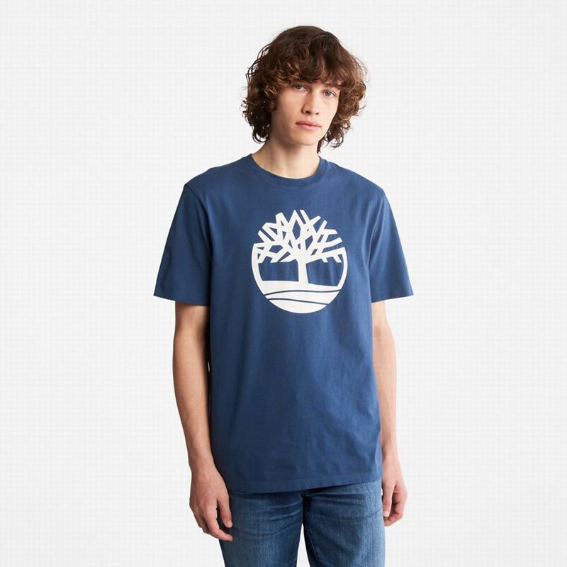 Timberland Heavyweight Front-Graficke Majice Tamnoplave | 62660095
