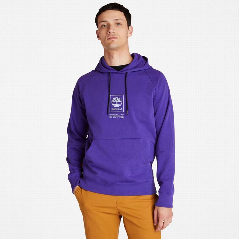 Timberland Heavyweight Logo Majica S Kapuljačom Plave | 22033445