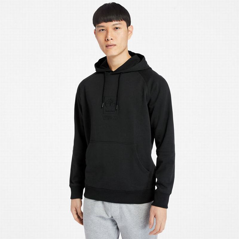 Timberland Heavyweight Logo Majica S Kapuljačom Crne | 5700698