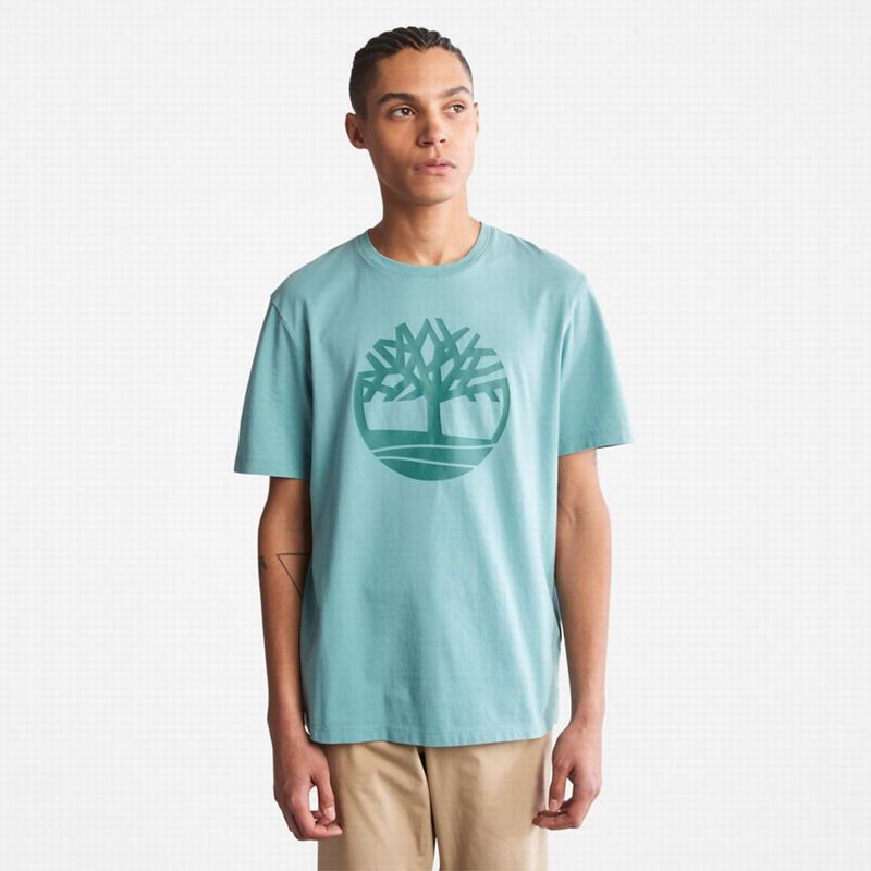 Timberland Heavyweight Logo Majice Plave | 95497766
