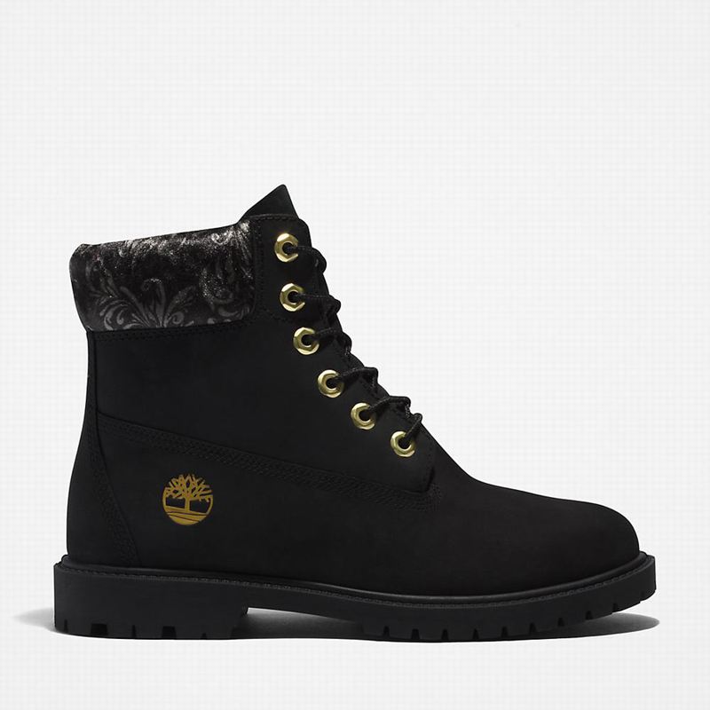 Timberland Heritage 6 Inch Čizme Crne | 53363041