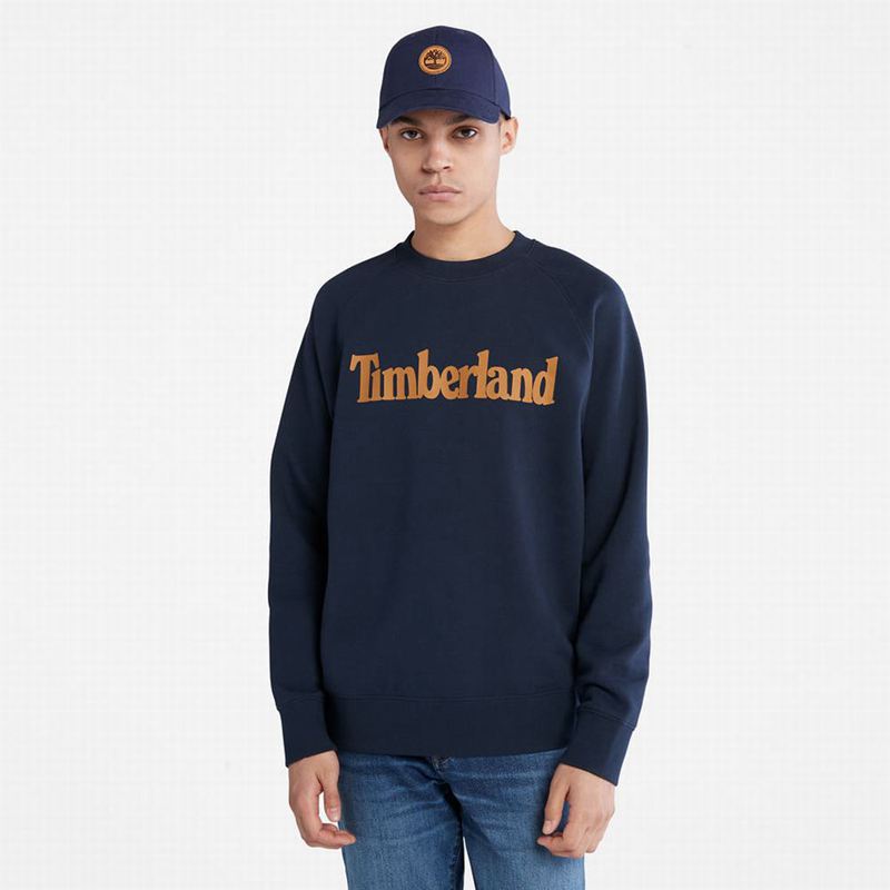 Timberland Heritage Logo Dukserice Tamnoplave | 72529696