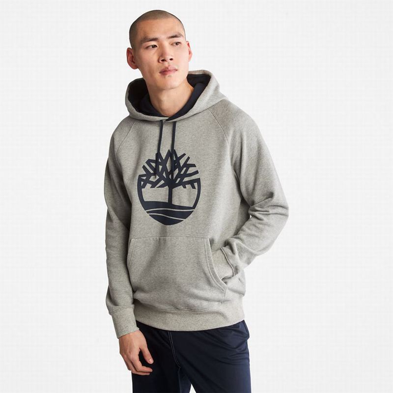 Timberland Heritage Logo Majica S Kapuljačom Sive | 40124518