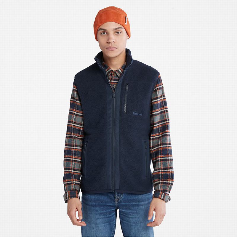 Timberland High-Pile Fleece Prsluk Tamnoplave | 31804050