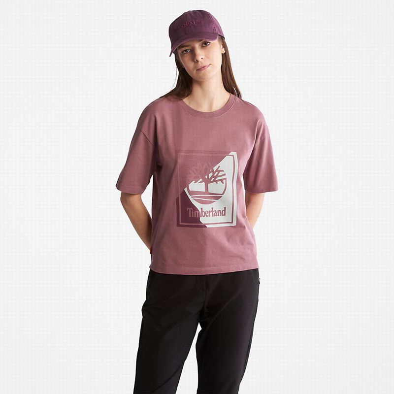 Timberland Interlock Timber Fresh Majice Roze | 66693764