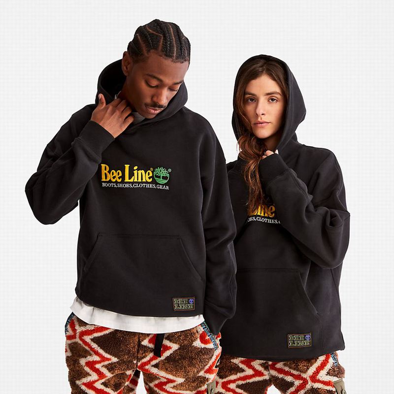 Timberland Logo Majica S Kapuljačom Crne | 94138411