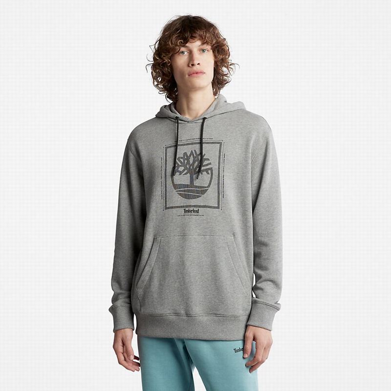 Timberland Logo Majica S Kapuljačom Sive | 74598394