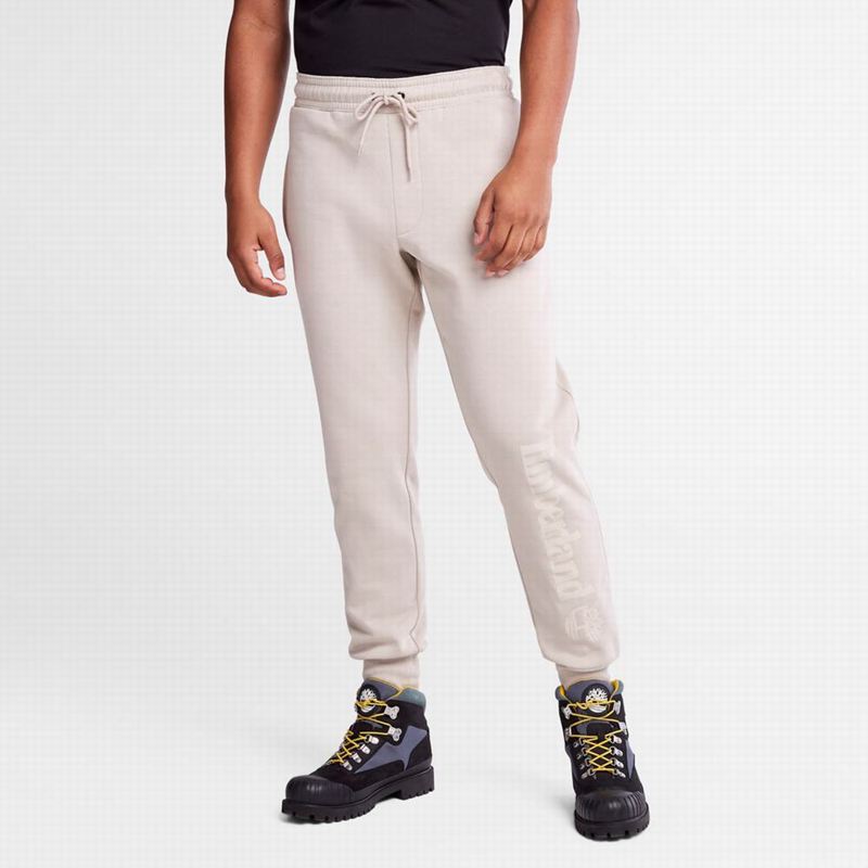 Timberland Logo Swea Jogger Hlače Bijele | 64608099