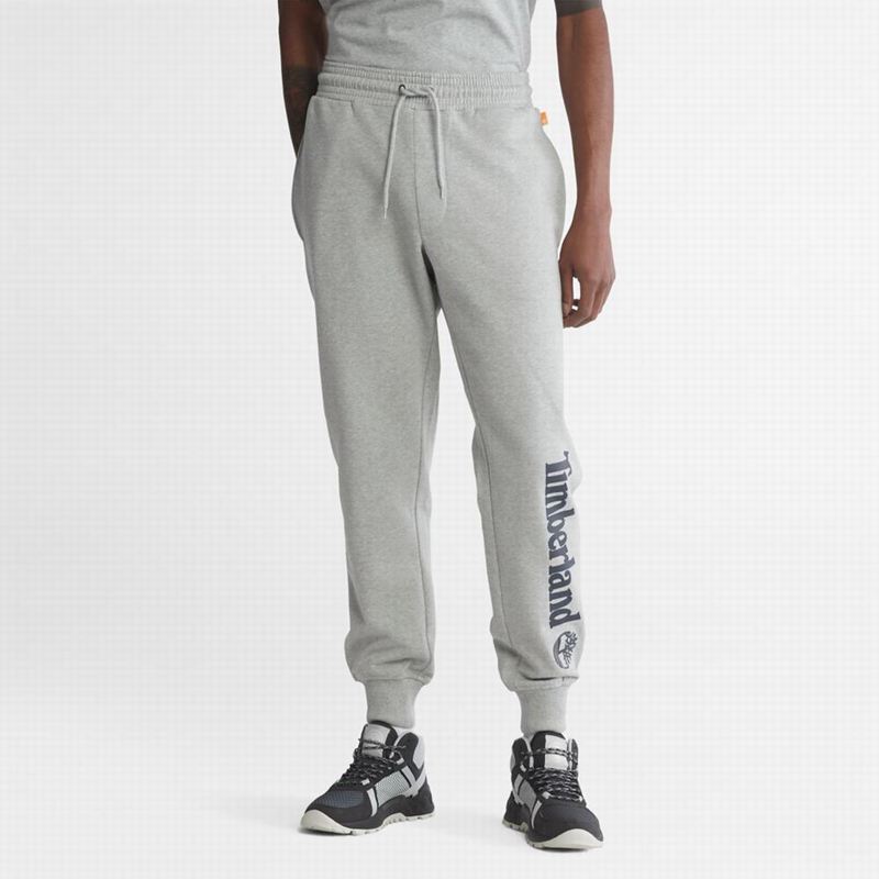 Timberland Logo Swea Jogger Hlače Sive | 64375563