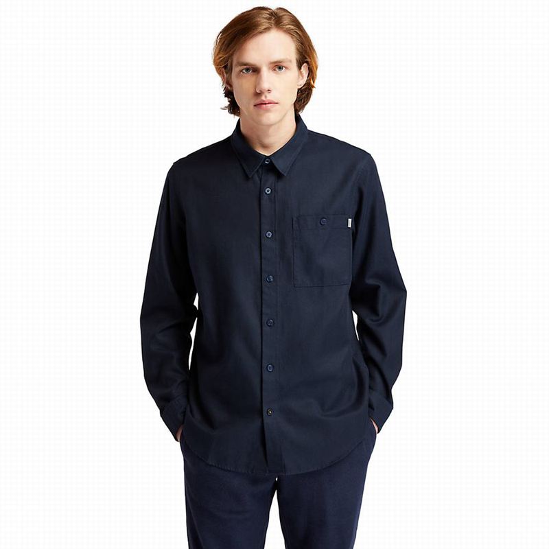 Timberland Long-sleeved Overshirt Košulje Tamnoplave | 18732746