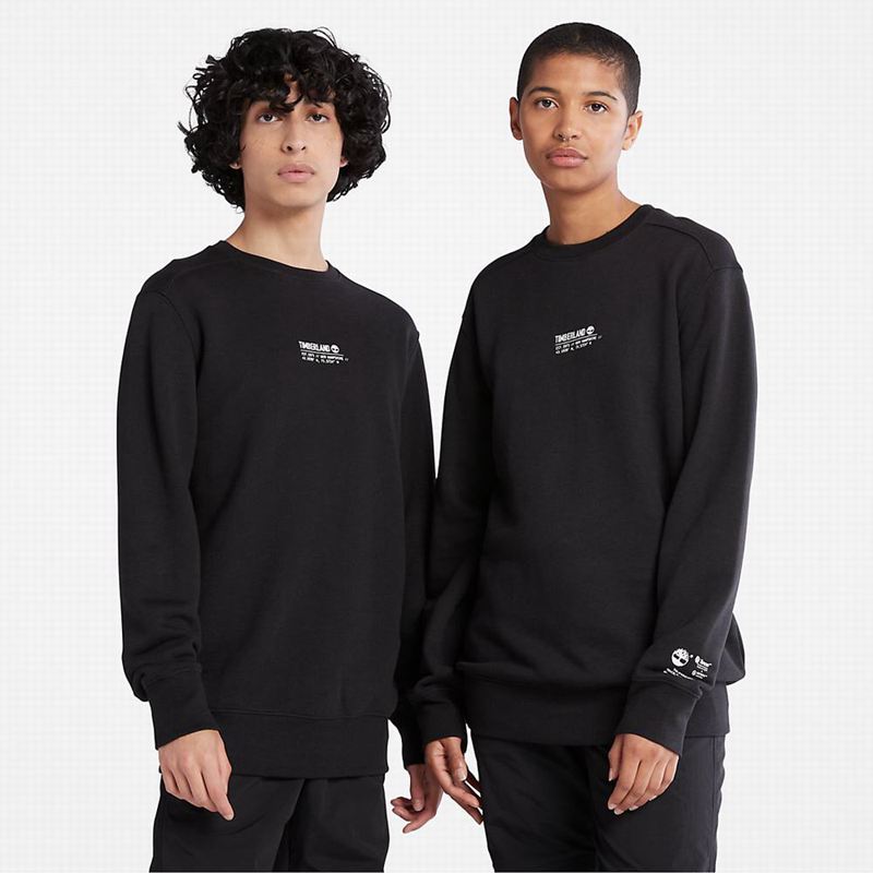 Timberland Luxe Comfort Essentials Raglan Refibra Dukserice Crne | 56091803
