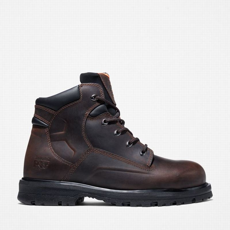 Timberland Magnus 6" Steel Toe Radne Čizme Smeđe | 63524018