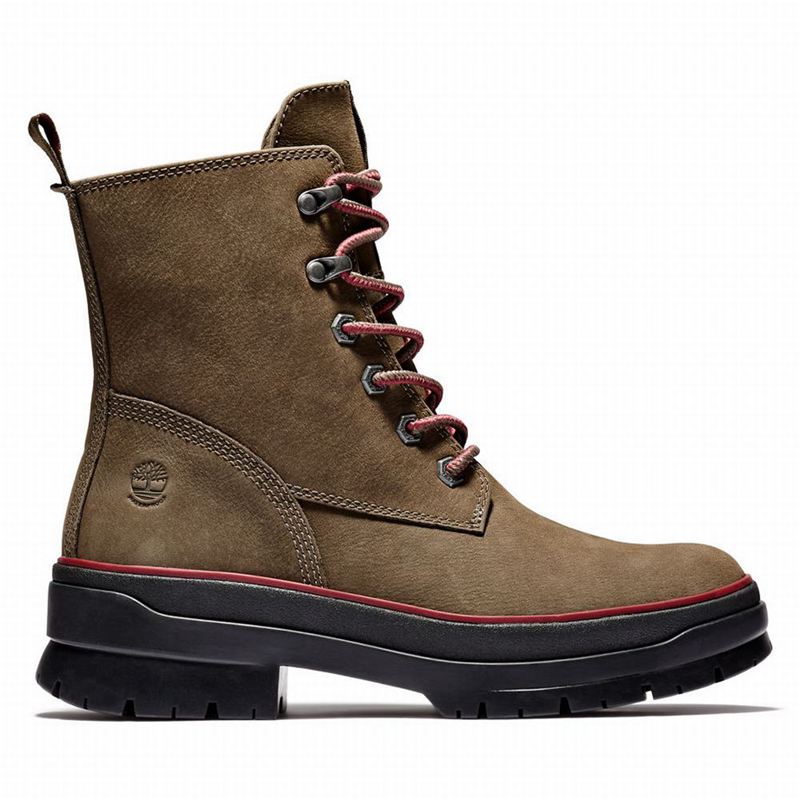 Timberland Malynn EK+ Mid Lace-Up Čizme Maslinasto Zelene | 5703649