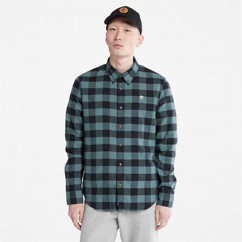 Timberland Mascoma River Slim-Fit Check Košulje Zelene | 95648597