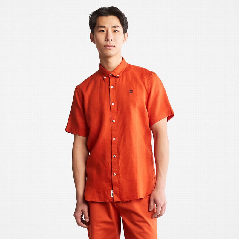 Timberland Mill River Short-Sleeve Košulje Narančaste | 28140494