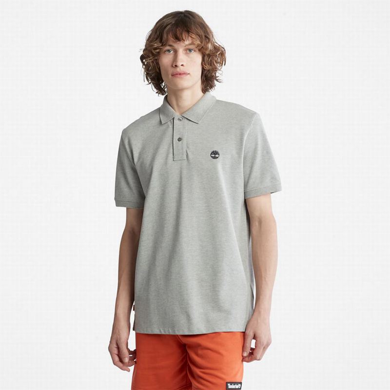 Timberland Millers River Pique Polo Majice Sive | 25371527