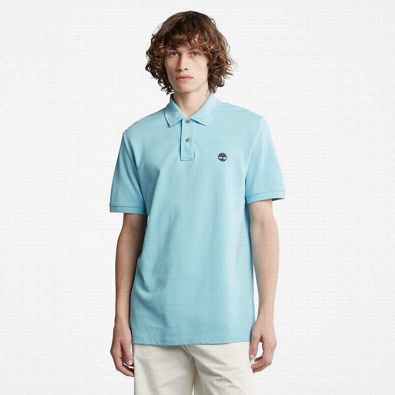 Timberland Millers River Pique Polo Majice Plave | 92901852