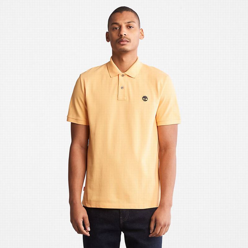 Timberland Millers River Pique Polo Majice Žute | 92969191