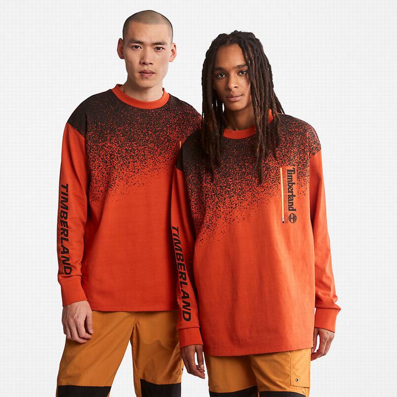 Timberland Nature Needs Heroes Front-Graficke Dugi Rukav Narančaste | 86859268