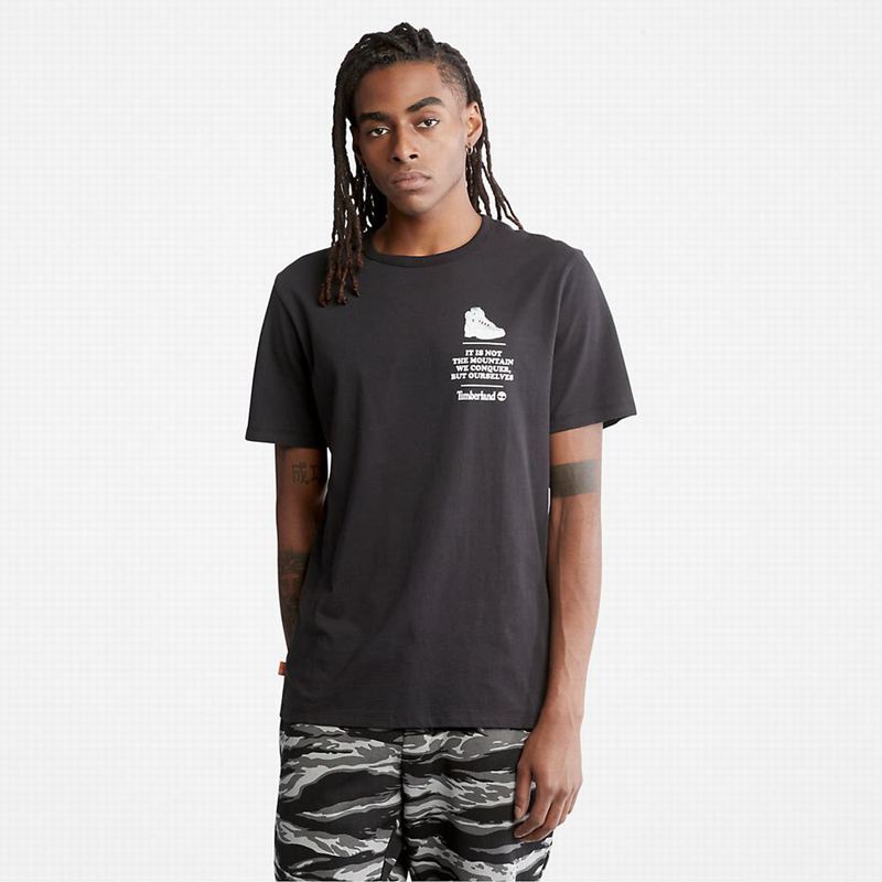 Timberland Organic Cotton Boot Majice Crne | 10976544