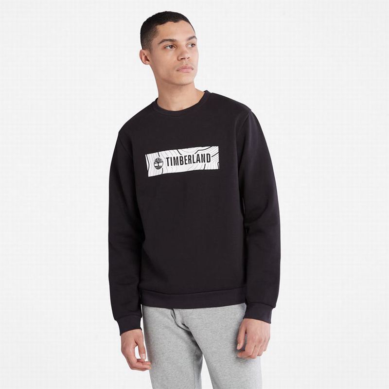 Timberland Oyster River Logo Dukserice Crne | 66613618