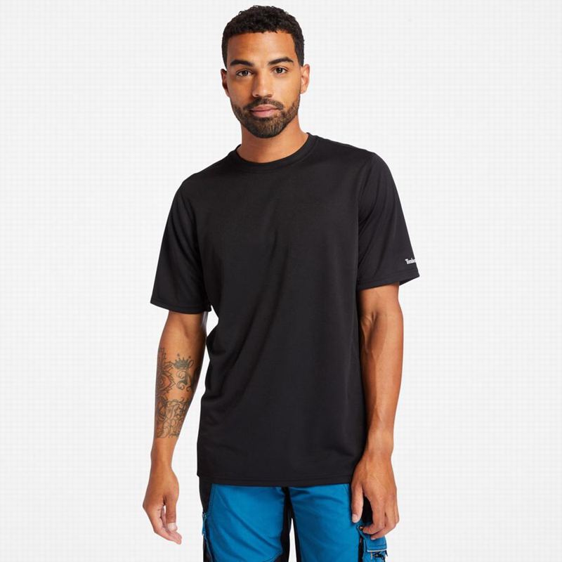 Timberland PRO Cotton Core Logo Majice Crne | 89716052