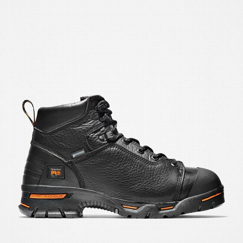 Timberland PRO Endurance 6" Steel Toe Waterproof Radne Čizme Crne | 46053862