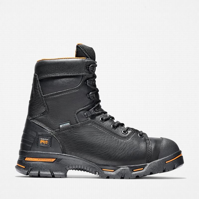 Timberland PRO Endurance 8" Steel Toe Waterproof Radne Čizme Crne | 74521192