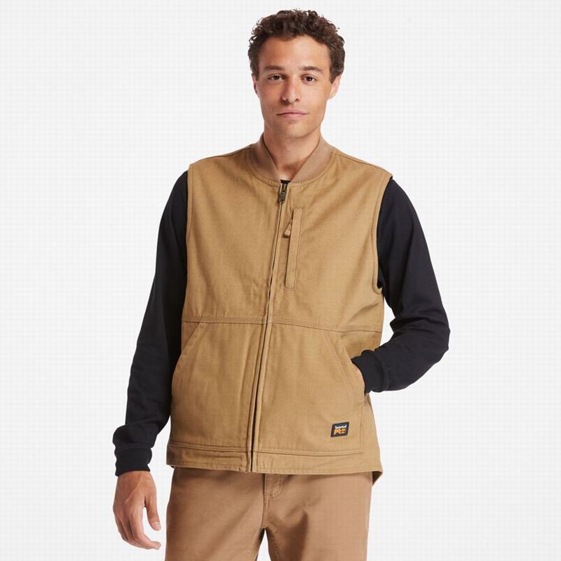 Timberland PRO Gritman Lined Canvas Prsluk Smeđe | 32083675