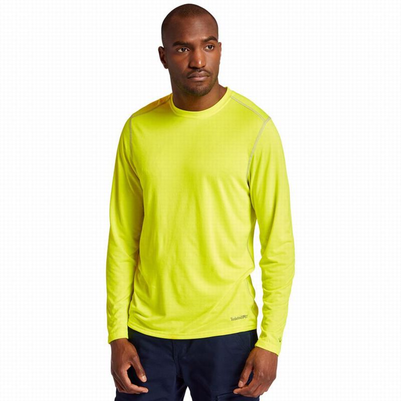 Timberland PRO Wicking Good Short-Sleeve Dugi Rukav Žute | 44431307