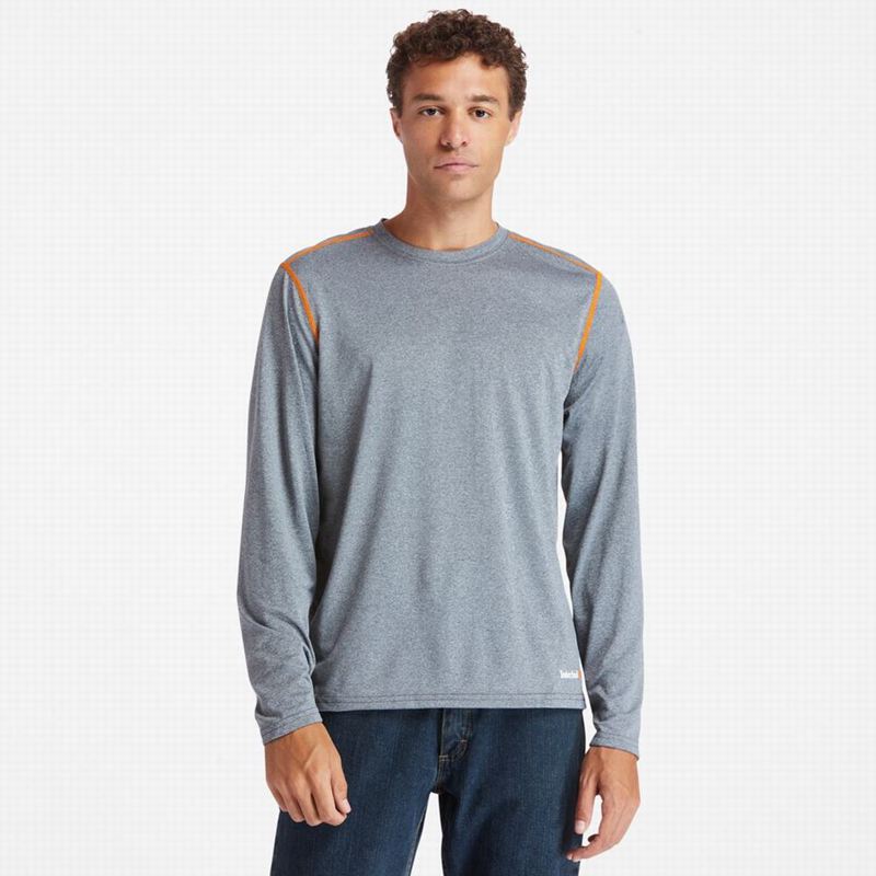Timberland PRO Wicking Good Short-Sleeve Dugi Rukav Sive | 51760807